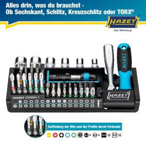 Trusa de scule 39 buc 1/4" HAZ 2300SH-1 - 5