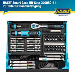 Set of tools 1/4" 73pcs HAZ 2200SC-31 - 2