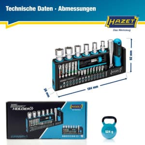 Trusa de scule 39 buc 1/4" HAZ 2300SH-1 - 7