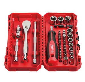 Set of tools 38 pcs 1/4" plastic box 4932498381 - 1