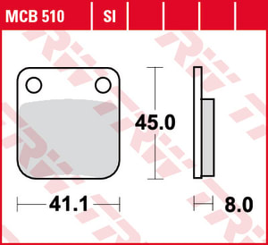 LUCAS Sada brzdových platničiek kotúčovej brzdy MCB510SI