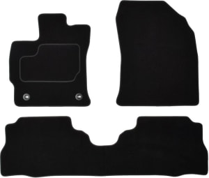 Koberce textilní, Toyota Prius Plus (VAN) 05.2011, černá, 3 ks