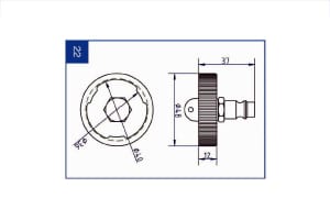 Niplu aerisire, recipient colectare aerisire sistem frânare index 03.9302-0902.2