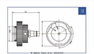 Niplu aerisire, recipient colectare aerisire sistem frânare index 03.9302-0914.2