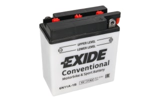 Akumulator EXIDE 6N11A-1B EXIDE 6V 11Ah 95A P+