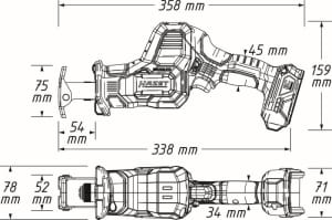 Piła lamă 18V HAZ 9534-10 - 10