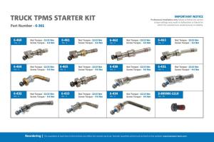 Kit universal de supape TPMS TRUCK TPMS Starter Kit HAM-6-361 - 2