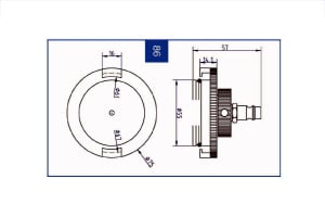 Niplu aerisire, recipient colectare aerisire sistem frânare index 03.9302-0946.2