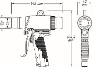Pištoľ pre ofuk - 13