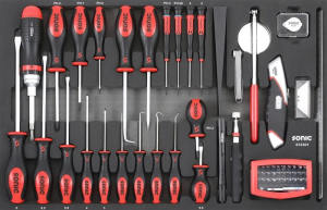 Insert with tools for trolley index 610301