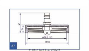 Niplu aerisire, recipient colectare aerisire sistem frânare index 03.9302-0736.2