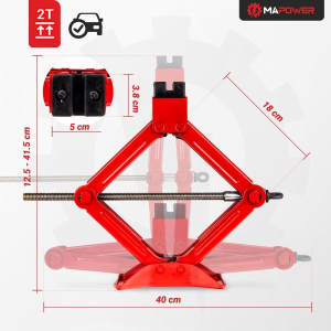 Cric trapezoid capacitate ridicare: 2000 kg, 125- 415 mm MPSJ01 - 8