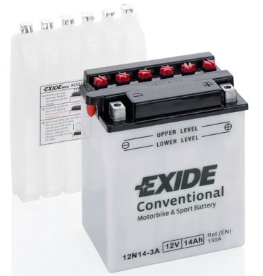 EXIDE startovací baterie HONDA ATC 110 79, CB 750K, 750K (FOUR), 750F (SUPERSPORT), 1000C, 750C (CUSTOM), 900F (BOL D'OR), 1100F, 1100R, 900C, 750SC