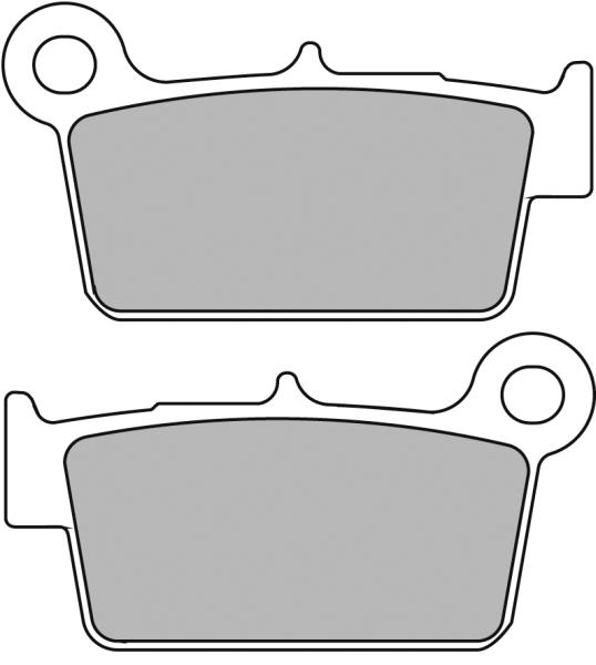 FERODO sada brzdových destiček, kotoučová brzda APRILIA RXV 550, 450 06, SXV 550, 450 06-07, BETA RR 250 2T, 300 2T, 350 4T, 430 4T, 390 4T, 480 (ENDURO 4T) 15, XTRAINER 300 CROSSTRAINER 15, KAWASAKI KLX 450 R 07-08, KX 250F, 450F 04-19, SUZUKI RM-Z 450,