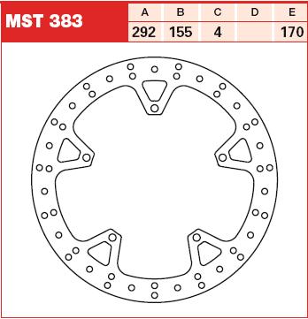 TRW MOTO brzdový kotouč YAMAHA YZF-R125 125 08-13 (B006L0S17W, THP2110W)