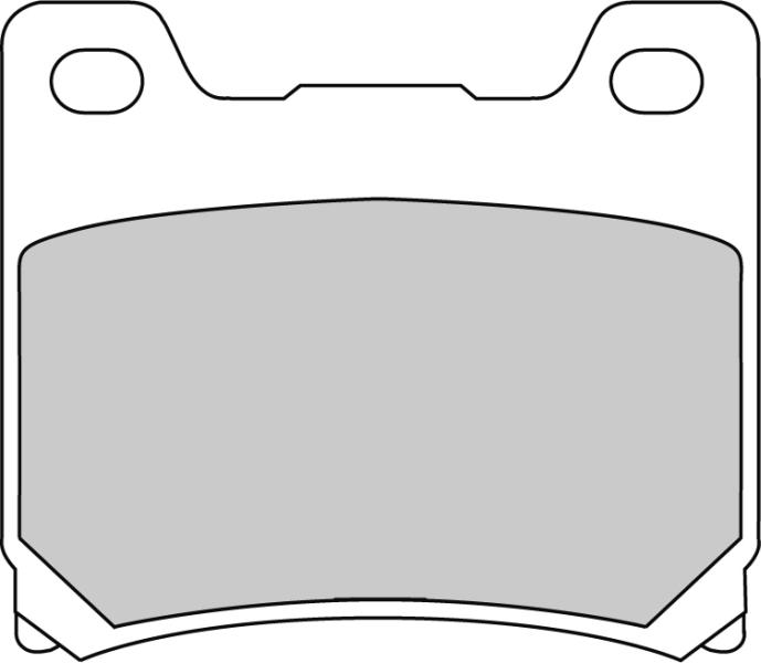 FERODO sada brzdových destiček, kotoučová brzda NORTON COMMANDER 580 90, YAMAHA BT 1100 (BULLDOG) 02-06, FJ 1200 A (ABS) 86-97, FZ 750 85-86, FZR 600R (GENESIS), 750R, 750RT (GENESIS), 1000 (GENESIS EXUP), 600H (GENESIS) 87-95, FZX 750 (FAZER) 87-89, GTS