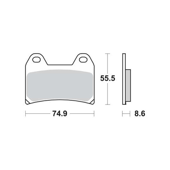 TRW ENGINE COMPONENT sada brzdových destiček, kotoučová brzda APRILIA PEGASO 650 (STRADA) 04-10, RS 250 98, RST 1000 (MILLE FUTURA) 01, RSV 1000 R, R (MILLE), (MILLE), SP 97-04, SL 1000 (FALCO) 00, BMW F 800 R ABS, GT, ST ABS, S, S ABS, ST, R, ST TOURING