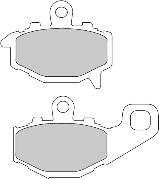 FERODO sada brzdových destiček, kotoučová brzda KAWASAKI ER-6F 650 ABS 06-07, ER-6N 650 05-07, GPZ 1100 95-97, Z 750, 1000 03-06, ZR 550 (ZEPHYR) 93-99, ZX-10R 1000 (NINJA) 04-07, ZX-6R 600 (NINJA), 636 95-07, ZX-9R 900 C (NINJA), D (NINJA KAT), B (NINJA)