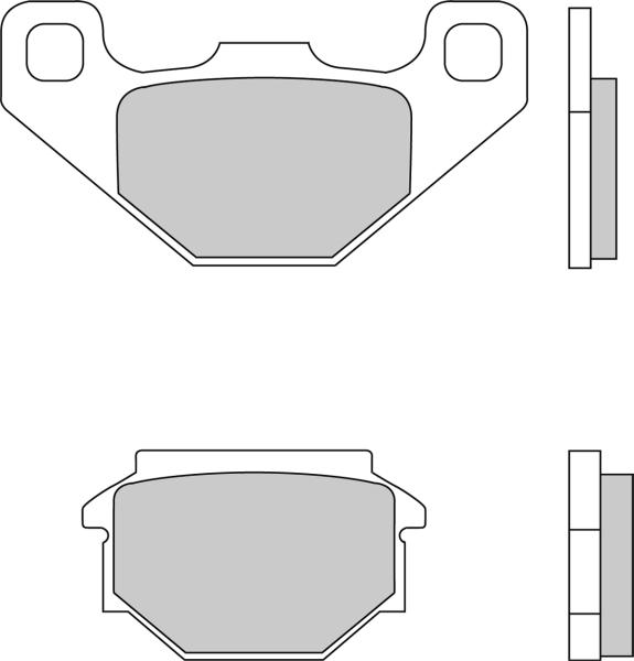 FERODO sada brzdových destiček, kotoučová brzda APRILIA ETX 125 98-00, MX 125 04-07, MOTO 650 95-99, PEGASO 650, 600 90-00, RX 125 90-92, TUAREG 600 (WIND), 125 (RALLY) 89-91, BETA ALP 350 (4.0) 04-06, EURO 350 02-06, M4 350 (4.0) 06, GILERA EAGLET 50 96-