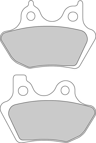FERODO sada brzdových destiček, kotoučová brzda HARLEY DAVIDSON XL 1200 C (SP.CUST.) 00-03, XLH 883 (SP.HUGGER) 00 (B002TMBA8S, FDB2097, 07HD1210, 07HD12SA, 07HD12SP, 44082 00)