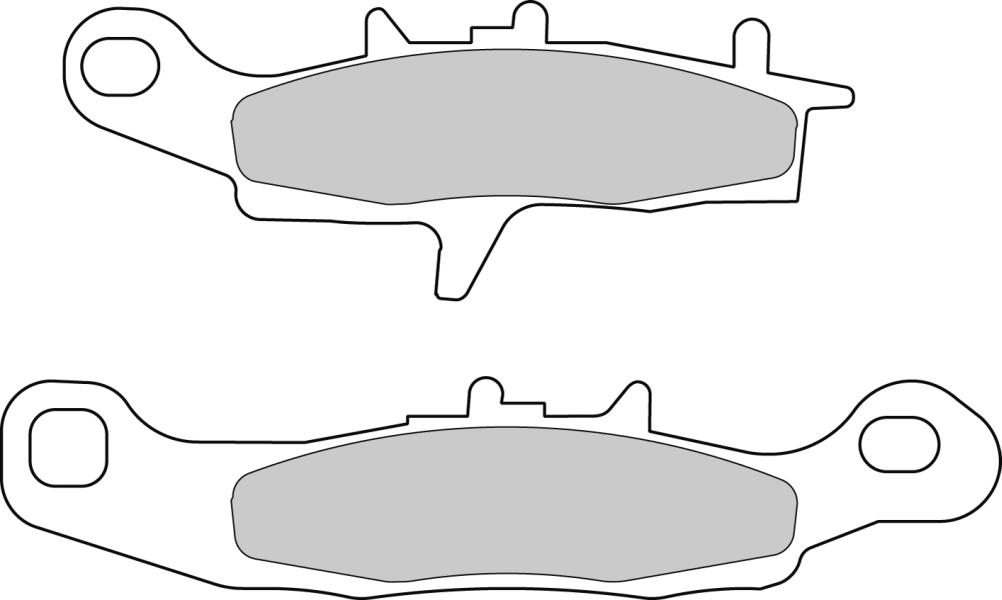 FERODO sada brzdových destiček, kotoučová brzda KAWASAKI KX 80, 85, 80R 97-07, SUZUKI RM 85 L 05-06 (FDB2080, 2P298ST)