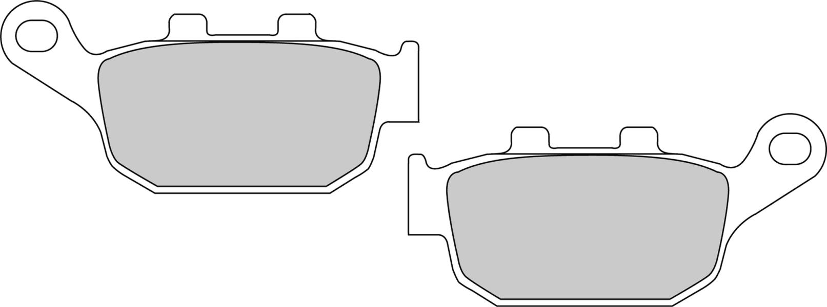 FERODO sada brzdových destiček, kotoučová brzda BUELL BLAST 500 00-01, M2 1200 (CYCLONE) 98-02, S1 1200 (W.LIGHTN.), (LIGHTNING) 98-99, S3 1200 (THUNDERBOLT) 98-99, S3T 1200 (THUNDERBOLT) 99, X1 1200 (LIGHTNING) 99-02, X1W 1200 (W.LIGHTN.) 02, XB12R 1200