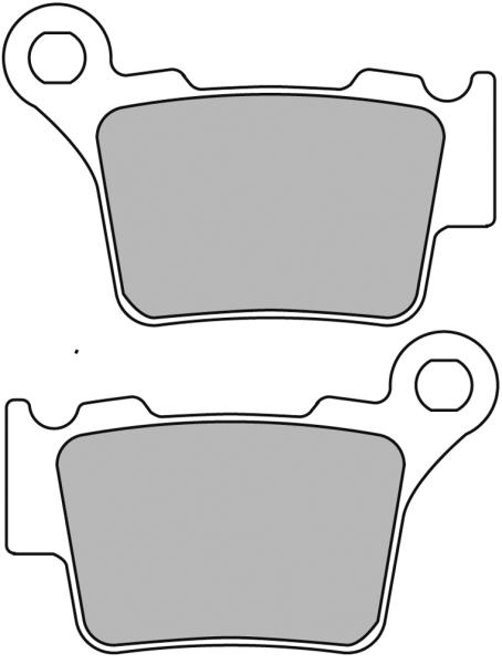 FERODO sada brzdových destiček, kotoučová brzda HUSQVARNA CR 125 05-07, FE 350 15, SM 450R, 510R 07, TC 450, 510, 250 06-07, TE 250, 450, 510 06-07, TX 125 18, WR 125 06-07, WR/E 125 (DUAL) 06-07, KTM EXC 400RAC., 125, 250, 450RAC. 04-07, EXC-E 300 07, EX