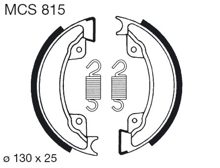 TRW MOTO sada brzdových čelistí HONDA XL 500 R 82-85, XR 500 R 82-84 (B005NFKXFO, FSB751)