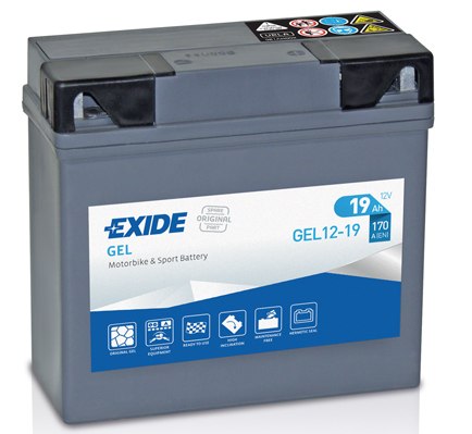 EXIDE startovací baterie BMW K 1600GT, 1200LT, 1200S, 1200GT, 1100LT (SP. ED.), 1600GTL, 75RT, 1100LT, 1200RS, 1100RS, 1100LT HIGHLINE, 1300GT, 75, 1300R, 1200R 90-17, R 850GS, 850R, 1200C (WYSOKA KIEROWNICA), 1200C AVANTGARDE (WYSOKA KIEROWNICA), 1100R, 