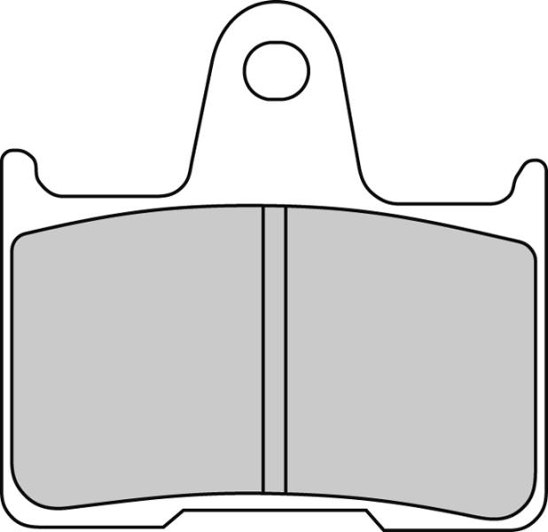 FERODO sada brzdových destiček, kotoučová brzda KAWASAKI GTR 1400 15, ZX-7RR 750 N (NINJA) 96-99, ZZR 1400 A 06-07, SUZUKI GSF 650 SA (BANDIT ABS), S (BANDIT), (BANDIT), A (BANDIT ABS) 05-07, GSX 1400 02-07, GSX-R 600, 750, 1000 01-06 (B002TMGUVU, 2P264NS