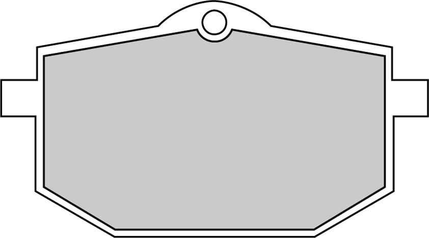 Levně FERODO sada brzdových destiček, kotoučová brzda YAMAHA XT 600 86-89 (FDB583)