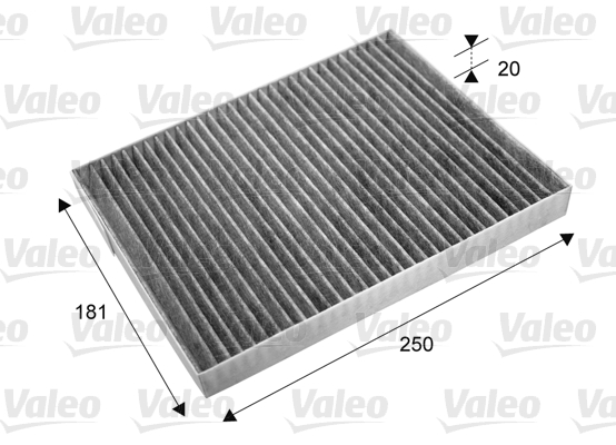 Filtru habitaclu cu carbon activ VALEO VAL715667