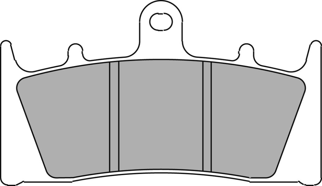 FERODO sada brzdových destiček, kotoučová brzda KAWASAKI ZX-12R 1200 (NINJA) 00-03, ZX-6R 600 (NINJA) 98-99, ZX-9R 900 E (NINJA KAT), C (NINJA), B (NINJA) 96-01 (B00EOEVA7A, 07SU19SC, 2P248ST, FDB2144CP211)
