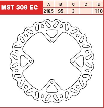 TRW MOTO brzdový kotouč KTM SX 85 LW 03-13 (B0068NSWAS, MST309RAC)