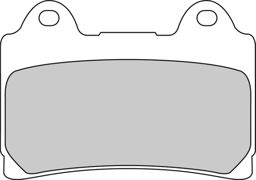 FERODO sada brzdových destiček, kotoučová brzda YAMAHA FZR 1000 (GENESIS EXUP) 87-88, SRX 600 87, TDM 850 91-96, TDR 250 88-89, TRX 850 96-99, XV 1600 A (WILD STAR) 99-03, XVZ 1300 TF (ROY.STAR VENTURE), AT (ROY.STAR TOUR CLAS.) 99-01 (2P228NS, 2P251NS, 2