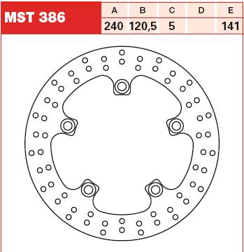 TRW MOTO brzdový kotouč SUZUKI GSF 1200S (BANDIT), 1250SA (BANDIT ABS), 1250 (BANDIT), 650 (BANDIT), 1250S (BANDIT), 650SA (BANDIT ABS), 650S (BANDIT), 1250A (BANDIT ABS), 650A (BANDIT ABS), 1200 (BANDIT), 1200SA (BANDIT ABS), 1200A (BANDIT ABS) 05-17, GS