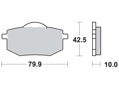 TRW MOTO sada brzdových destiček, kotoučová brzda YAMAHA XV 535 (VIRAGO), S 88-94 (B0053AQINK)