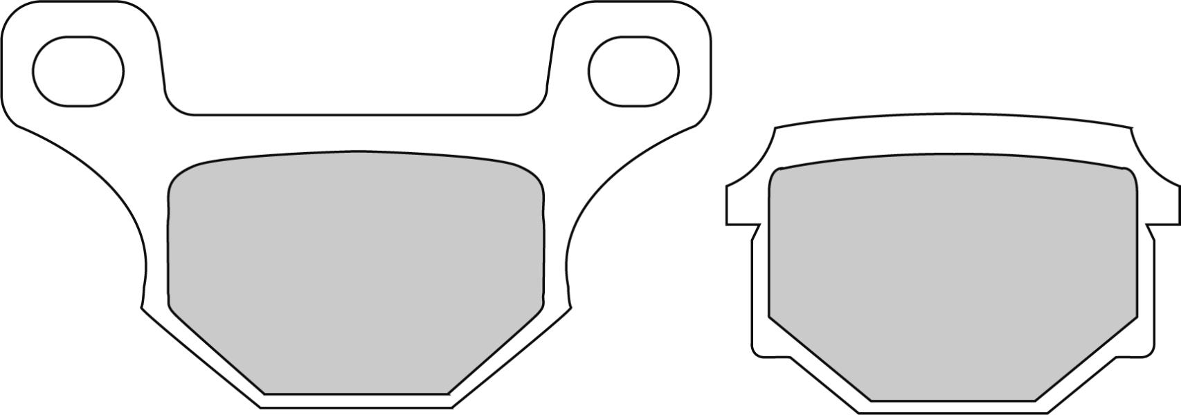 FERODO sada brzdových destiček, kotoučová brzda APRILIA RX 125 08-13 (FDB384, PAD230083, VIC-P10735, 59300-29820)