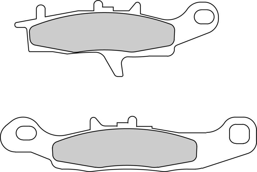 FERODO sada brzdových destiček, kotoučová brzda KAWASAKI KFX 450R (KSF), 700 V-FORCE, 450R, 700 (KSV) 2X4, 700 (KSV) 04-12, KVF 650 (BRUTE FORCE), BRUTE FORCE, (BRUTE FORCE 4WD), (BR.FORCE GR.HD), I (BRUTE FORCE), (PRAIRIE) 02-07, PRAIRIE 650 4X4 02-03 (F