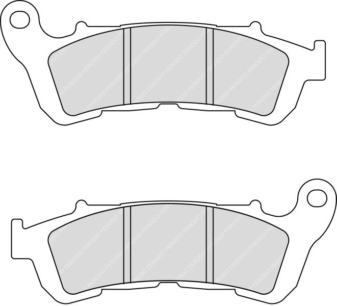 FERODO sada brzdových destiček, kotoučová brzda HARLEY DAVIDSON XL 883N (IRON), 883L (SP. LOW), 1200X (FORTY EIGHT), 1200V (SP. SEVENTY TWO) 14-15, HONDA CB 1000RA ABS, 600F (HORNET), 1300SA (ABS), 600FA (HORNET ABS), 1100 05-16, CBF 1000A (ABS), 600S, 60