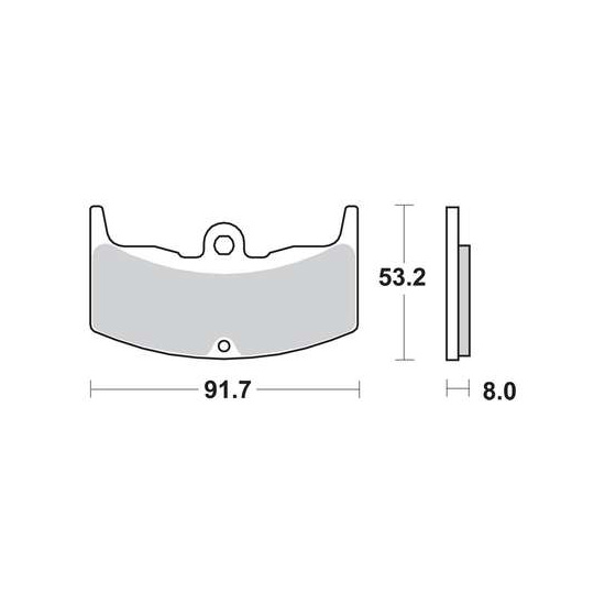 TRW MOTO sada brzdových destiček, kotoučová brzda HONDA CBX 550 F (SUPERSPORT) 82-84, MVX 250 F 88, VT 500E, 250FZ, 250F2 82-85, VTR 250 (INTERCEPTOR) 88 (B0053AQCIG, 07HO1406, 2P222SS, FDB310, FDB310P)