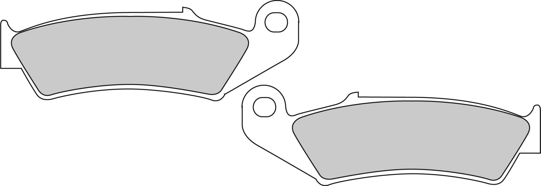 FERODO sada brzdových destiček, kotoučová brzda HONDA CR 250R, 500R 87-94, NX 250 88-90, XR 600R, 650L, 250R 88-96 (FDB495, 2P215GS, 2P215SS, 2P215ST, FDB495SG, FE LMP294SF, MCB574SM, MTFD092G1054, PAD230115)