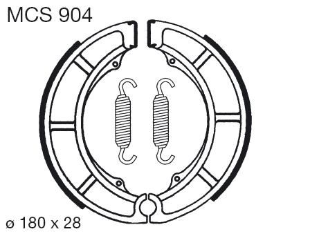 TRW MOTO sada brzdových čelistí SUZUKI GSX 400 S (SPORT) 86-87 (B0053AU57A)