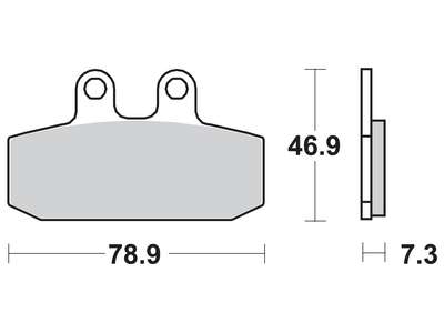 TRW MOTO sada brzdových destiček, kotoučová brzda APRILIA ATLANTIC 500 01-04, ETX 600, 350 86-87, LEONARDO 300, 250 99-04, RX 125 86, RED 125 89, SCARABEO 125, 125 (ROTAX ENG.), 125 GT, 125(LIGHT), 500, 125 GT (ROTAX ENG.), 150GT, 150, 200GT, 200 (EURO3),