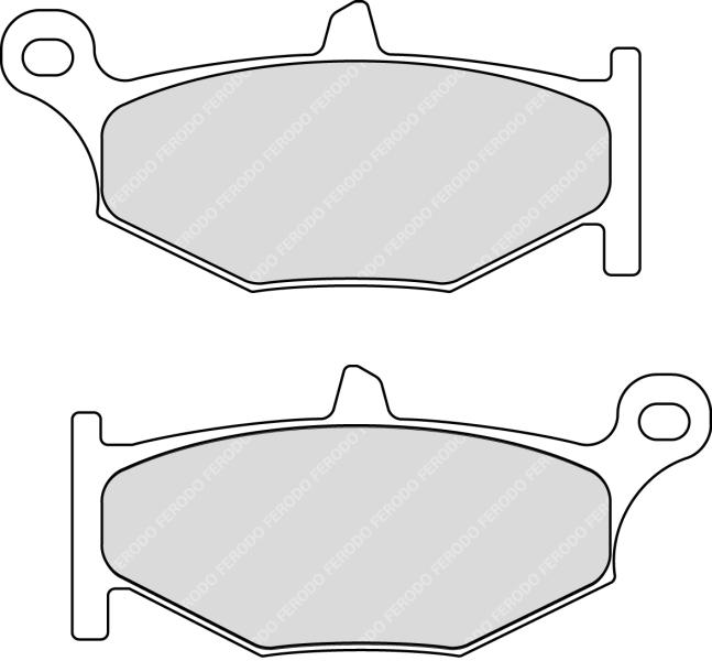 FERODO sada brzdových destiček, kotoučová brzda SUZUKI GSR 600 A (ABS) 06-08, GSX 1300 R (HAYABUSA), BK (B-KING), BKA (B-KING) ABS 07-12, GSX-R 600, 1000 06-08 (B004HO9H6I, 2P319NS, 69100 15820, 69100 15830, 69101 44810, 69101 44820, 69101 44830)