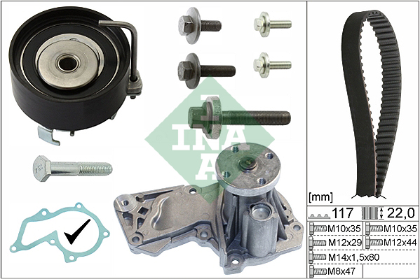 Kit Distributie + Pompa Apa Ina  530 0495 30 [1]