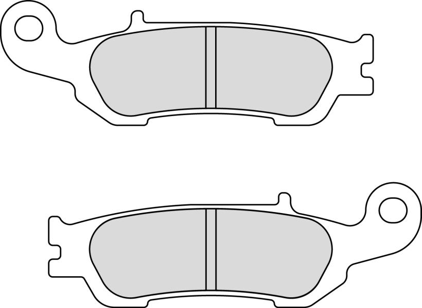 FERODO sada brzdových destiček, kotoučová brzda YAMAHA WR 450 F 19, YZ 125 08-12 (2P318ST)