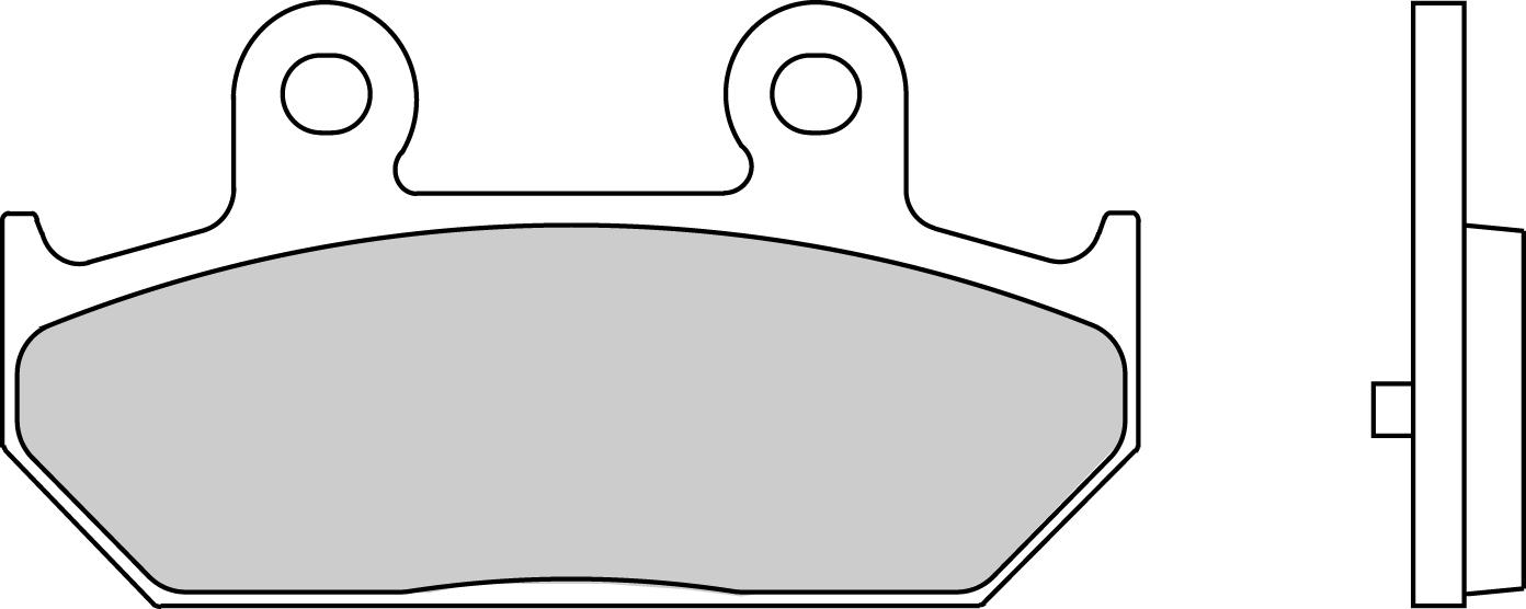 FERODO sada brzdových destiček, kotoučová brzda SUZUKI AN 650 A (BURGMAN EXECUTIVE), L (BURGMAN EXECUTIVE), (BURGMAN) 02-12 (2P294ST, MCB751SH, VIC-P10767)