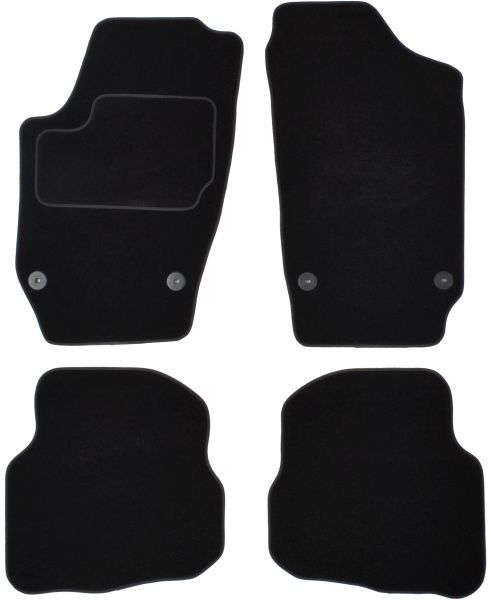 Set Covorase Auto Si Tavita Portbagaj Volkswagen POLO IV (9N_, 9A_) din 2001-2009, Cauciuc, Protectie Porbagaj, 4x Stickere auto cu Volkswagen