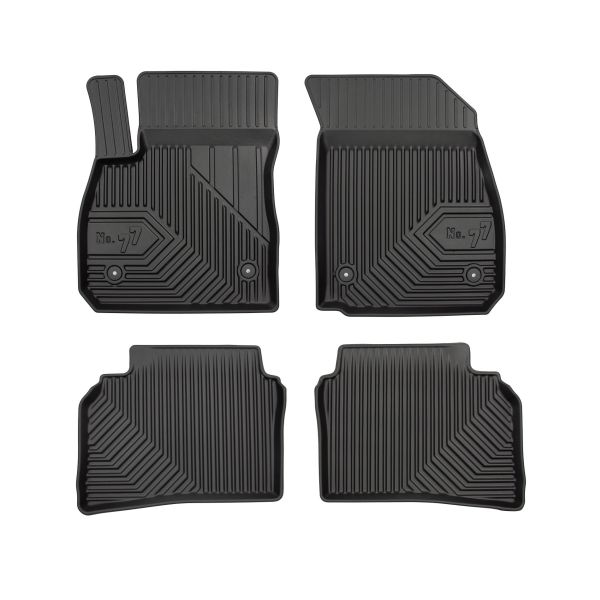 Set Covorase Auto Si Tavita Portbagaj OPEL INSIGNIA B Sports Tourer (Z18) din 2017-2020, Cauciuc, Protectie Porbagaj, 4x Stickere auto cu OPEL